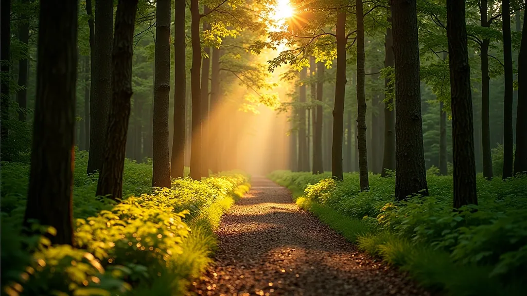 Forest escape near city